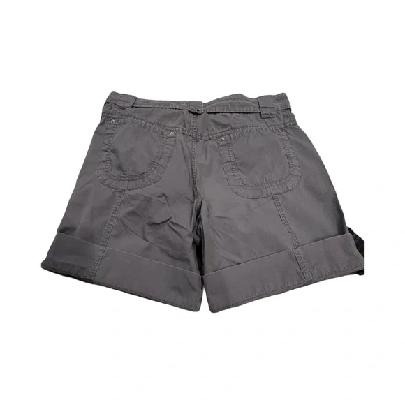 Gloria Vanderbilt Charcoal Cargo Shorts - Picture 2 of 5
